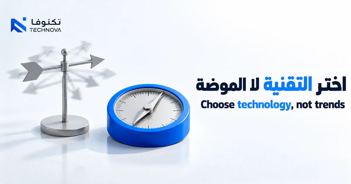 A compass and direction markers representing deliberate modern web technology choices